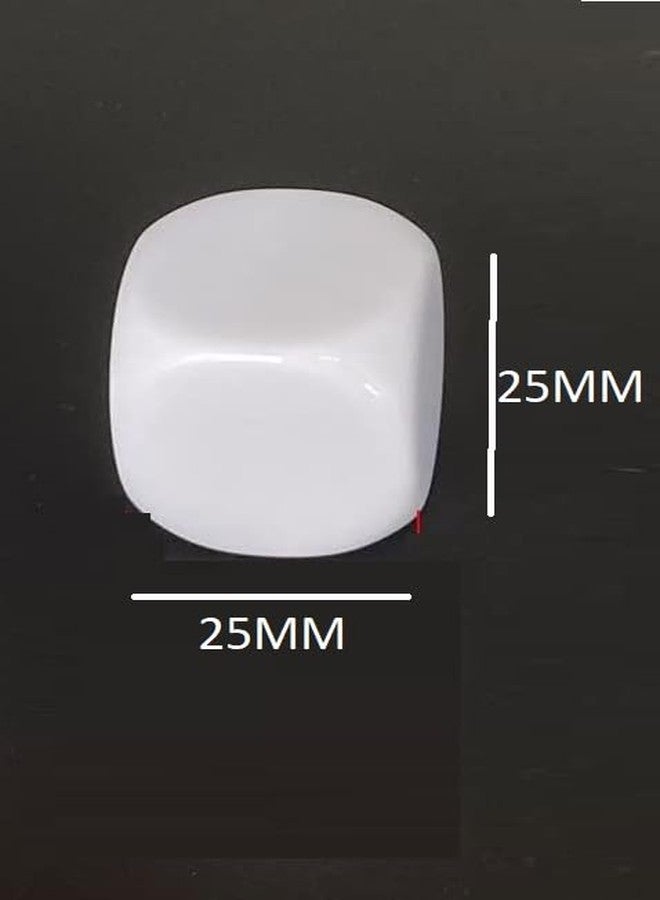 MOREL 25 MM DICE Blank Large Blank DICE 6-Sided Game DICE Set for Board Game Learning Crafts DIY Numbers 100 Pieces (Pack of 100) - Image 5